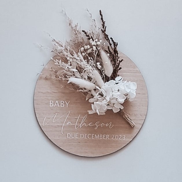 Surname Announcement Posy Plaque